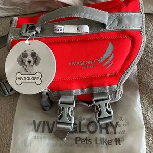 Vivaglory Red Dog Life Jacket with Dust Cover plus a tape measure NEW🐶🐶
